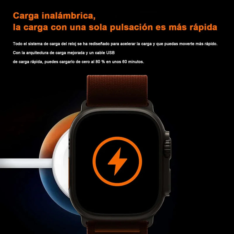 Smartwatch Ultra Negro + 1 correa gratis