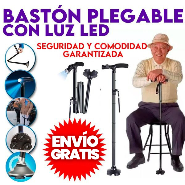 BASTÓN PLEGABLE: ESTABILIDAD Y SEGURIDAD EN CADA PASO