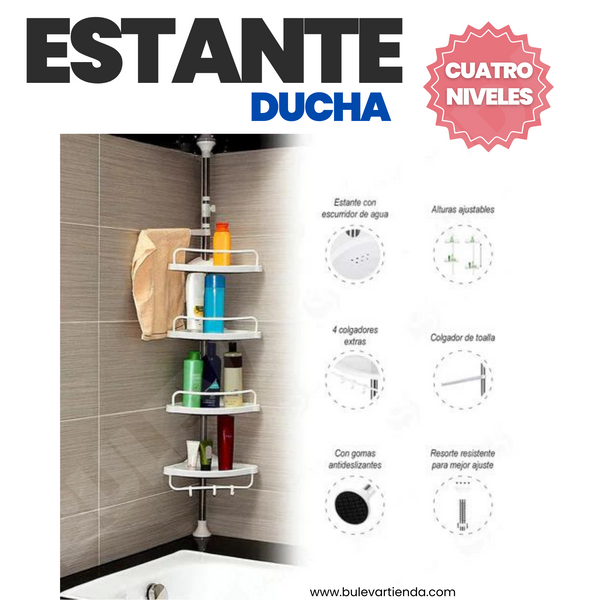 ORGANIZADOR DE 4 NIVELES PARA LA DUCHA + ENVÍO GRATIS