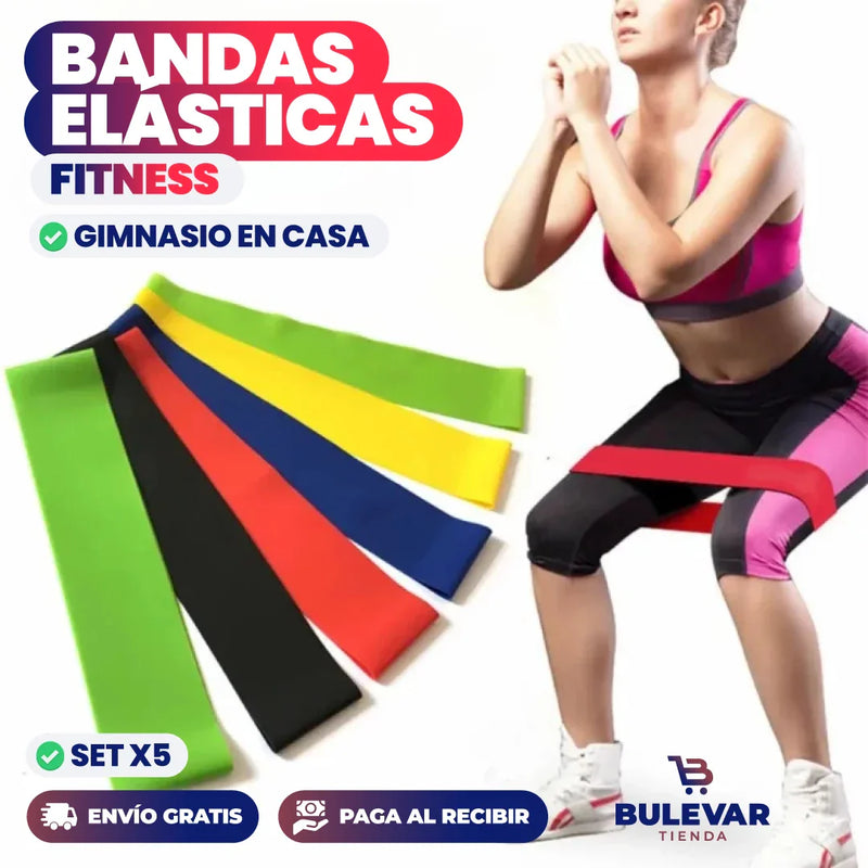 BANDAS ELÁSTICAS DE RESISTENCIA SET X5