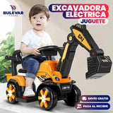 EXCAVADORA ELÉCTRICA DE JUGUETE PARA NIÑOS