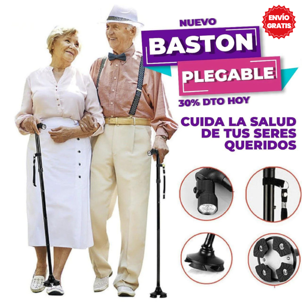 BASTÓN PLEGABLE: ESTABILIDAD Y SEGURIDAD EN CADA PASO