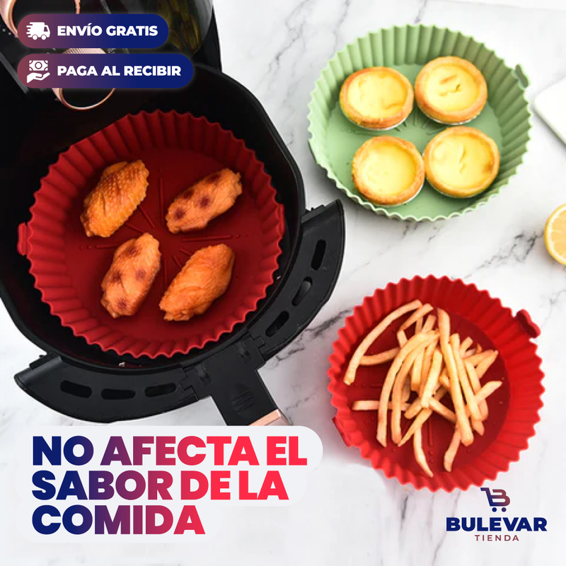 PACK DE 6 CANASTAS DE SILICONA PARA AIR FRYER