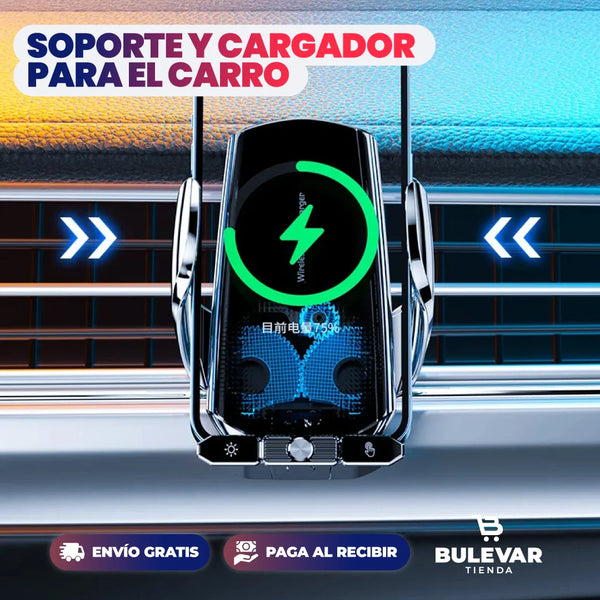 CARGADOR DE CELULAR INALÁMBRICO PARA CARRO