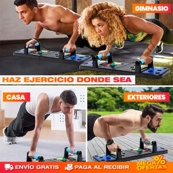 TABLA DE FLEXIONES 9 EN 1, GIMNASIO EN CASA