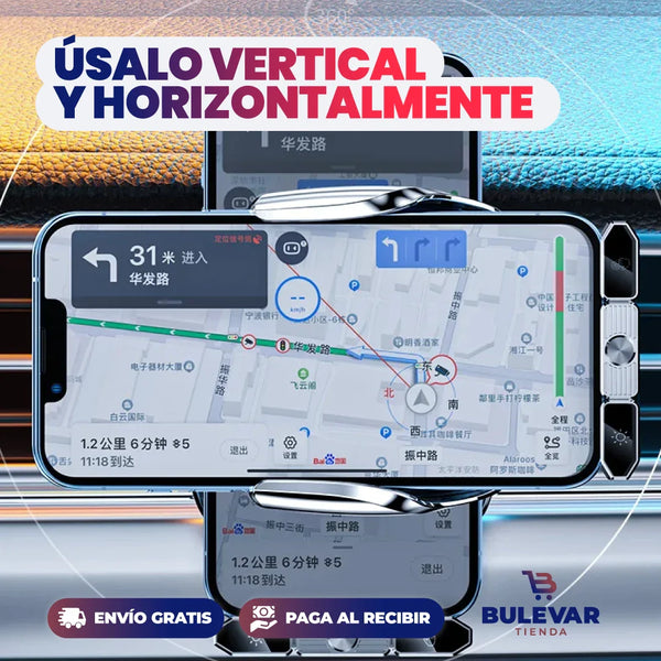 CARGADOR DE CELULAR INALÁMBRICO PARA CARRO