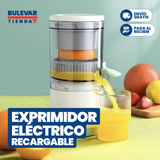 EXPRIMIDOR ELÉCTRICO PORTÁTIL RECARGABLE