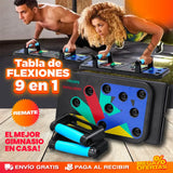 TABLA DE FLEXIONES 9 EN 1, GIMNASIO EN CASA